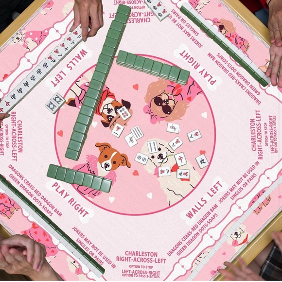 Mahjong Mat Oink Dogs - Picture 3 of 6